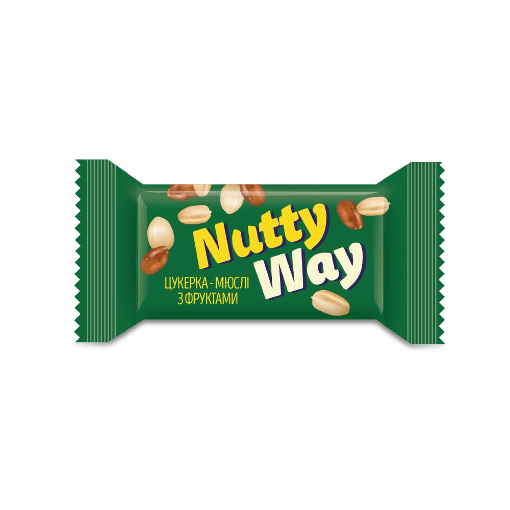 23-3 NUTTY WAY – цукерки-мюслі горіхові з фруктами частково глазуровані - Зображення 1