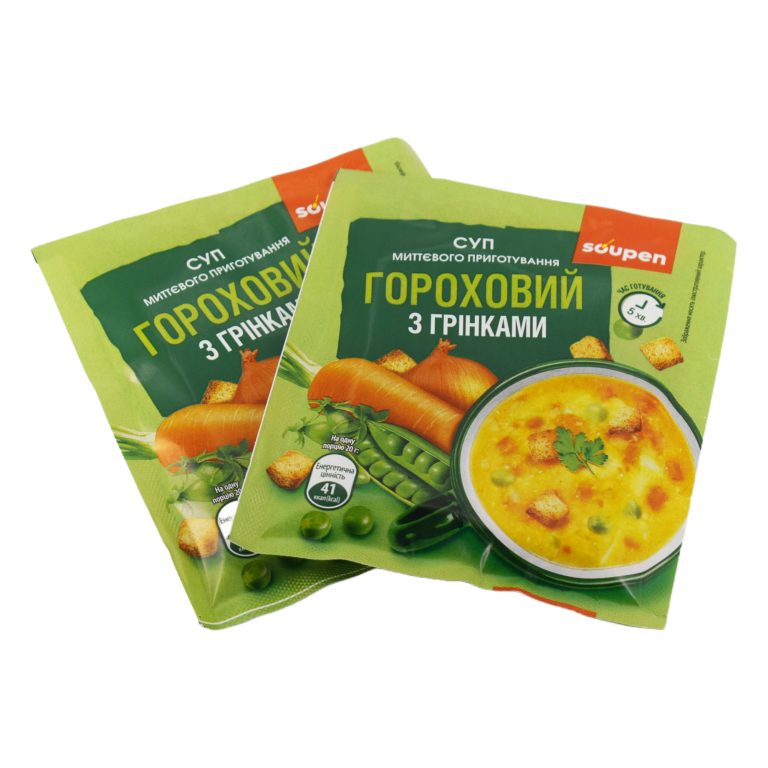 Суп гороховий з грінками