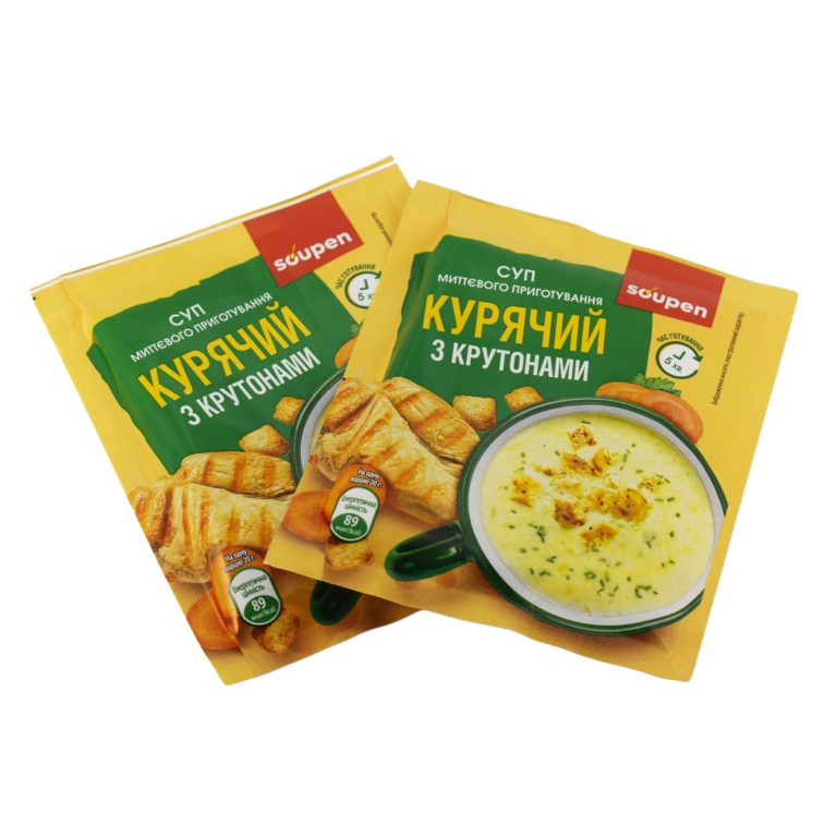 суп миттєвого приготування курячий с крутонами