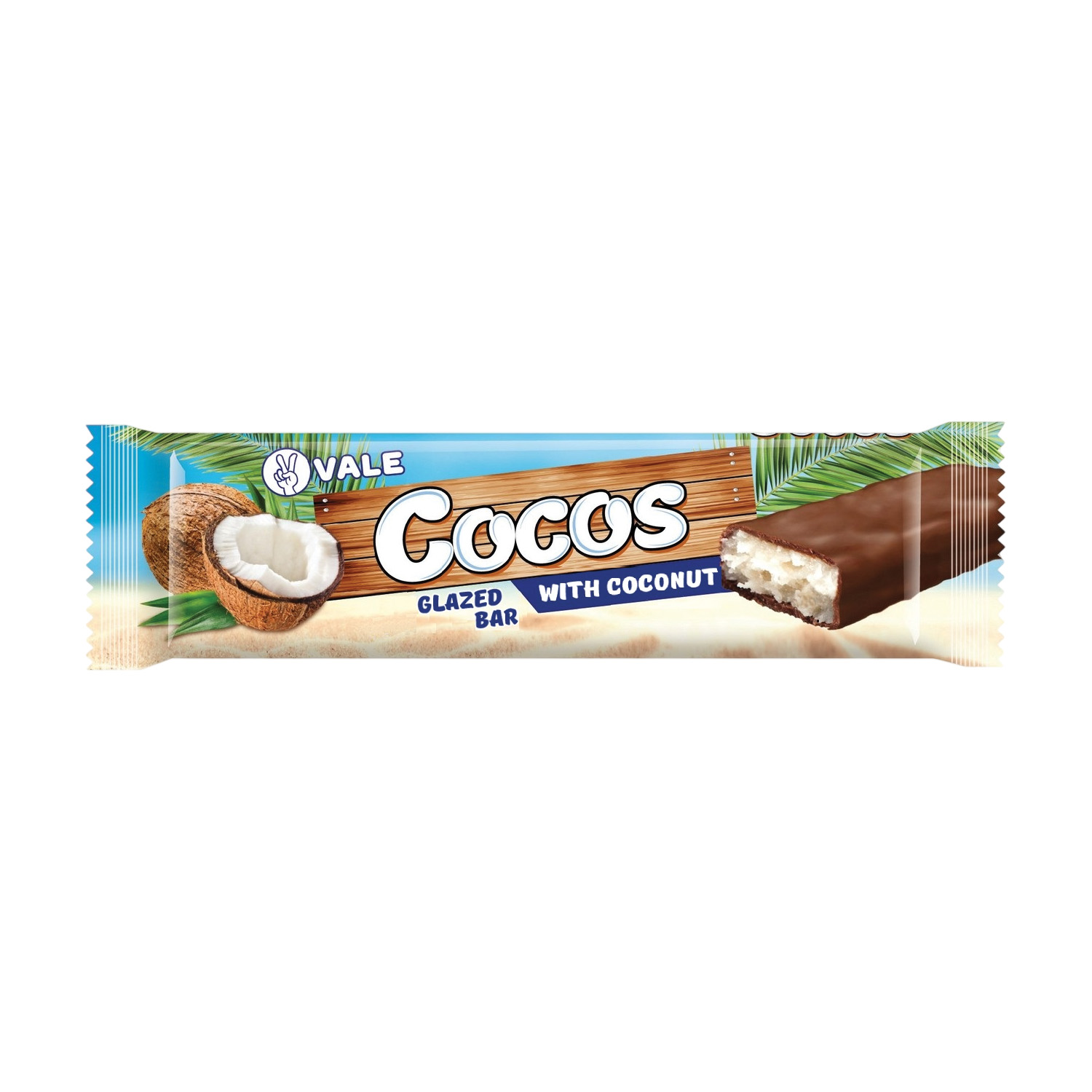 vale-cocos Cocos – Батончик на основі кокосової стружки глазурований кондитерською глазур’ю - Зображення 1