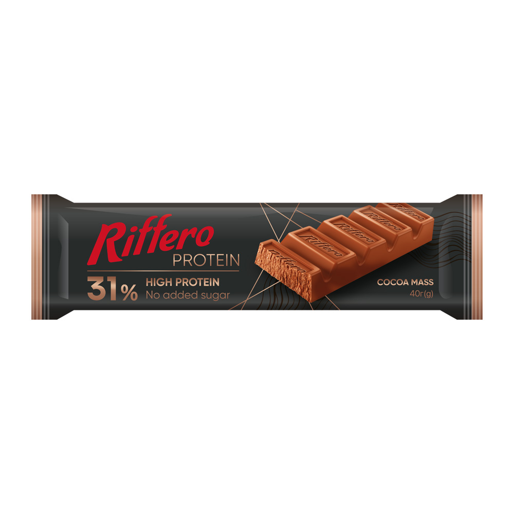 riffero-coca-no-sugar Протеїновий батончик без цукру з какао тертим, 40г - Зображення 1